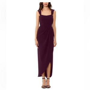 Xscape Double Strap Crepe Midi Dress New 10
